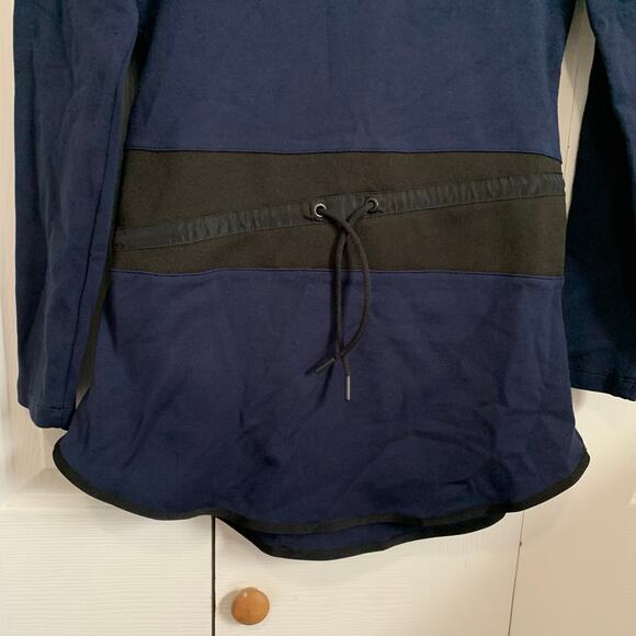 Kith blue and black ponte knit drawstring waist tunic top XS/S - Picture 5 of 9